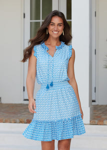 Seaside Smocked Waist Dress (169-SEA-1645)