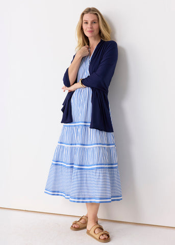 Navy Bamboo Sun Wrap (204-CC-1950-O/S)