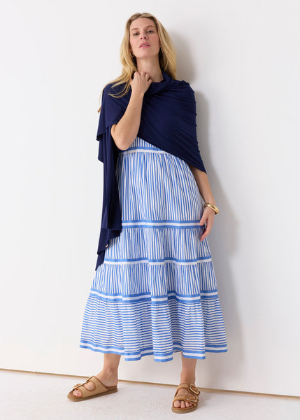 Navy Bamboo Sun Wrap (204-CC-1950-O/S)