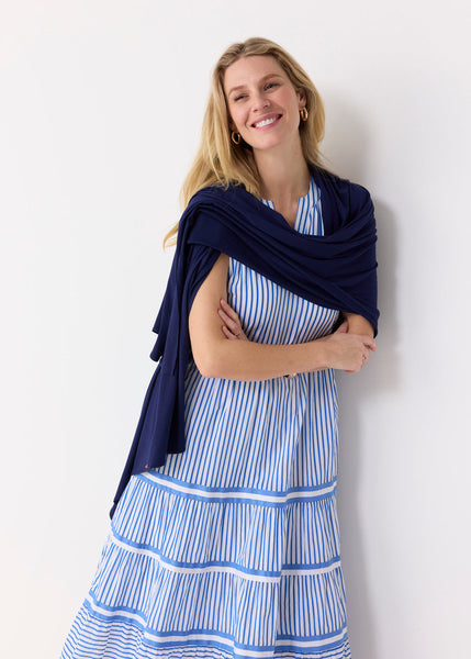 Navy Bamboo Sun Wrap (204-CC-1950-O/S)