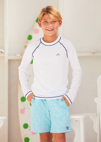 Amalfi Coast  Boys Swim Trunk w/ Comfort Short (217-AC-1221)