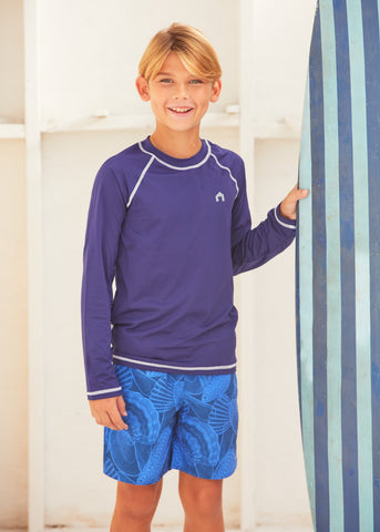 San Sebastian Shell Boys Swim Trunk w/ Comfort Short (217-SA-1224)