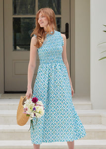 Rosemary Beach Woven Smocked Maxi Dress (272-RB-1706)