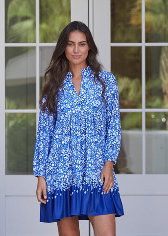 Seaside Floral Relaxed Dress