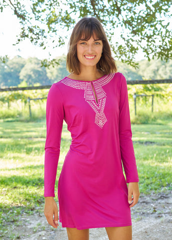 Merlot Metallic Keyhole Dress (359-MET-1209)