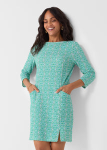 Hudson Gauze Shift Dress w/ Side Slit (395-HD-2017)
