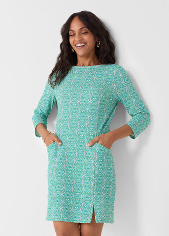 Hudson Gauze Shift Dress w/ Side Slit (395-HD-2017)