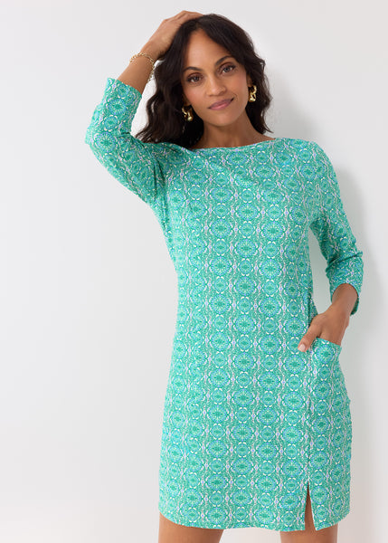 Hudson Gauze Shift Dress w/ Side Slit (395-HD-2017)