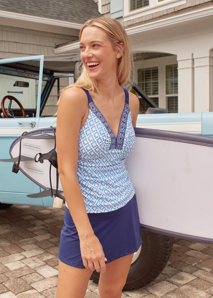 Seaside Emb. Tankini Top (405-SEA-1647)