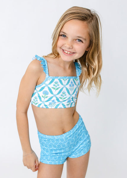 Rosemary Beach 3pc Set- RG & Bikini Top & Swim Shorts (478-RB-1734)