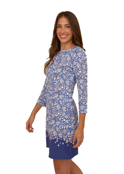 Seaside Floral Cabana Shift Dress (495-TH-1624)