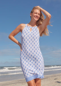 Palm Beach Sleeveless Shift Dress (597-PB-1655)
