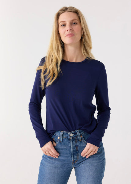 Navy Long Sleeve Top (862-CC-1931)