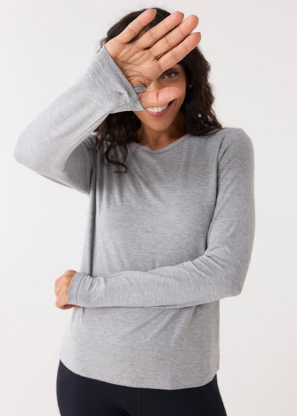 Grey Long Sleeve Top (862-CC-1932)