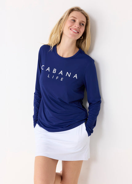 Navy Solid Unisex L/S Tee Shirt (881-CC-1947)