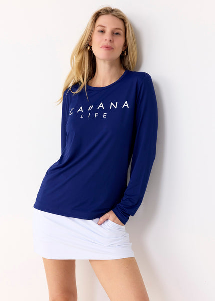 Navy Solid Unisex L/S Tee Shirt (881-CC-1947)