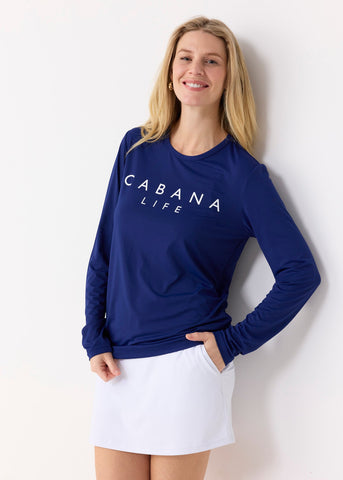 Navy Solid Unisex L/S Tee Shirt (881-CC-1947)