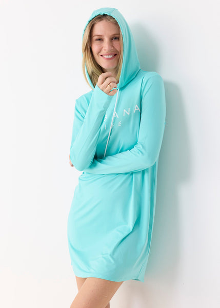 Aqua Hooded Cover Up (883-CC-1943)