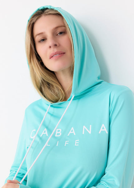 Aqua Hooded Cover Up (883-CC-1943)