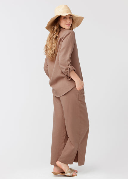 Brown Button Down Shirt (905-TB-1806)
