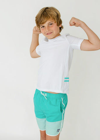 Deep Teal Boys Swim Trunk (217-RB-1753)