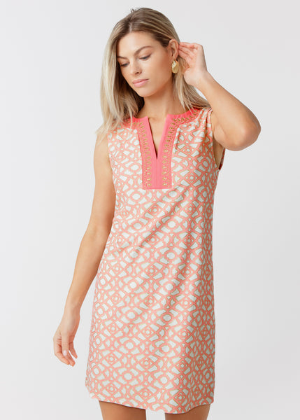 Coast Embroidered Sleeveless Tunic Dress (461-CST-2072)