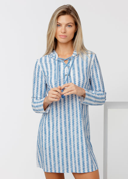 Harbor Lace Up Hooded Cover Up (504-HA-2056)