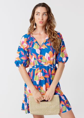 Oasis Flowy Cinch Waist Dress (375-OAS-2099)