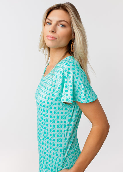 Flora Short Sleeve Shift Dress (486-FA-2166)