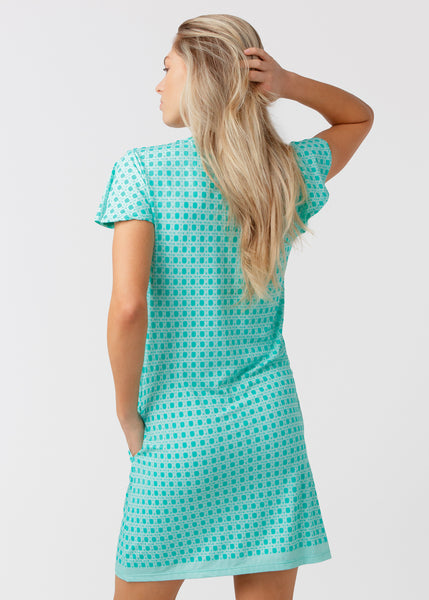 Flora Short Sleeve Shift Dress (486-FA-2166)
