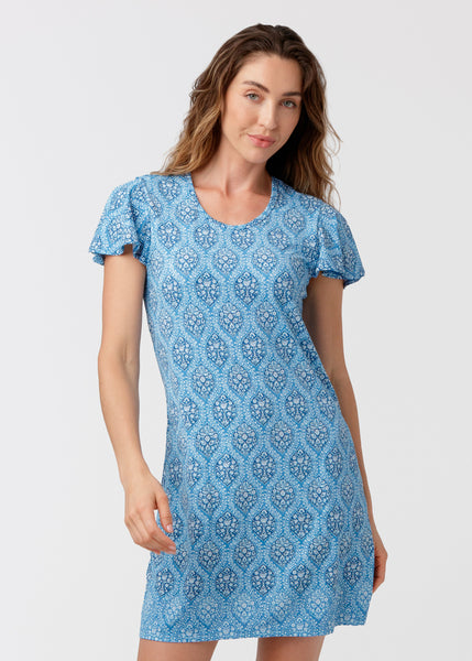 Harbor Short Sleeve Shift Dress (486-HA-2165)