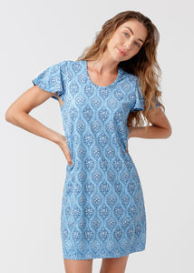 Harbor Short Sleeve Shift Dress (486-HA-2165)
