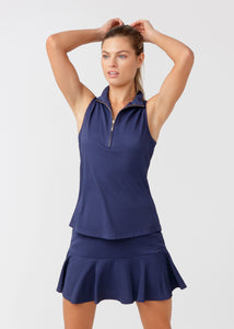 Navy Solid 15" Flounce Skort (326-ESS-2081)
