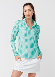 Flora 1/4 Zip Sport Top (594-FA-2092)