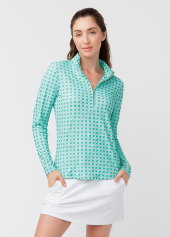 Flora 1/4 Zip Sport Top (594-FA-2092)