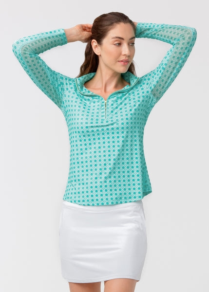 Flora 1/4 Zip Sport Top (594-FA-2092)