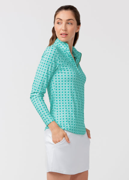 Flora 1/4 Zip Sport Top (594-FA-2092)