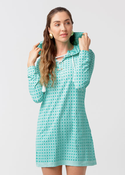 Flora Lace Up Hooded Cover Up (504-FA-2087)