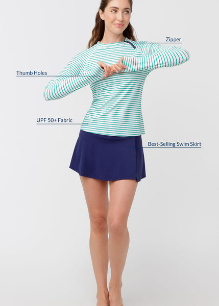 Essentials Zipper Rashguard (431-FA-2116)