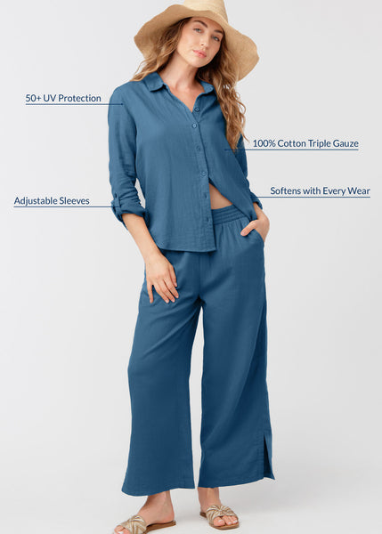 Navy Button Down Shirt (905-TB-1864)