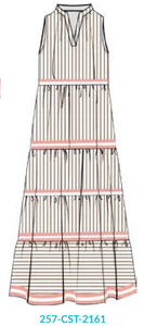 Coast Sleeveless Tiered Maxi Dress (257-CST-2161)