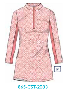Coast 1/4 Sport Zip Dress (865-CST-2083)