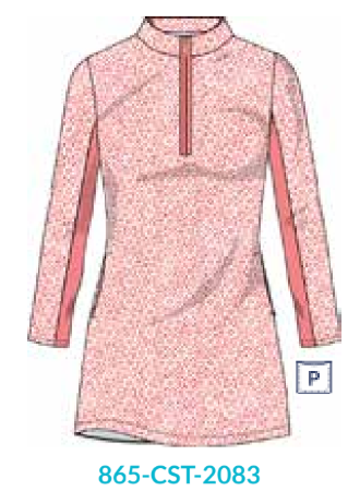 Coast 1/4 Sport Zip Dress (865-CST-2083)