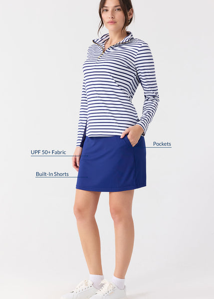 Navy Solid Performance Skort (765-ESS-1258)