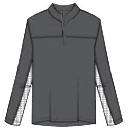 Boys Grey Performance Top (316-GRE, K-316-GRE)