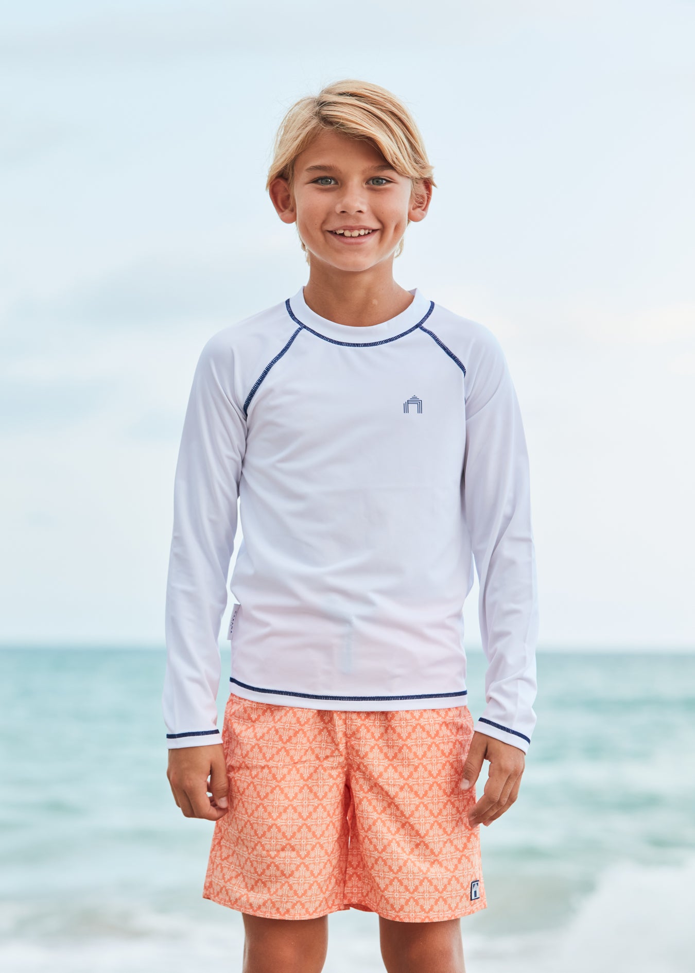 Boys Fisher Island Swim Trunks with Comfort Short (217-FL23, K-217-FL23)