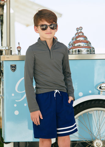 Boys Grey Performance Top (316-GRE, K-316-GRE)