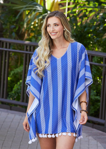 Fisher Island Blue Coverluxe Cover Up (470-FB23)